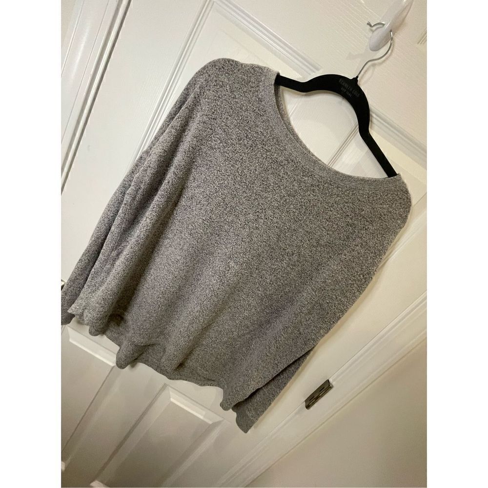 Free Press women’s medium blouse gray long sleeve oversized